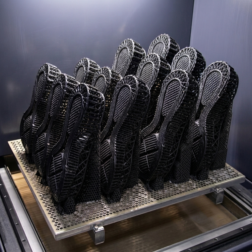 Fabrico aditivo e impressão 3D de solas de calçado em estruturas reticulares